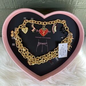 Juicy couture charm chain belt